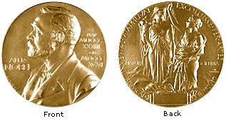 Photograph to the Nobel Prize in Chemistry medal.