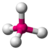 The CH4 molecule.