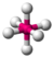 The SF6 molecule.